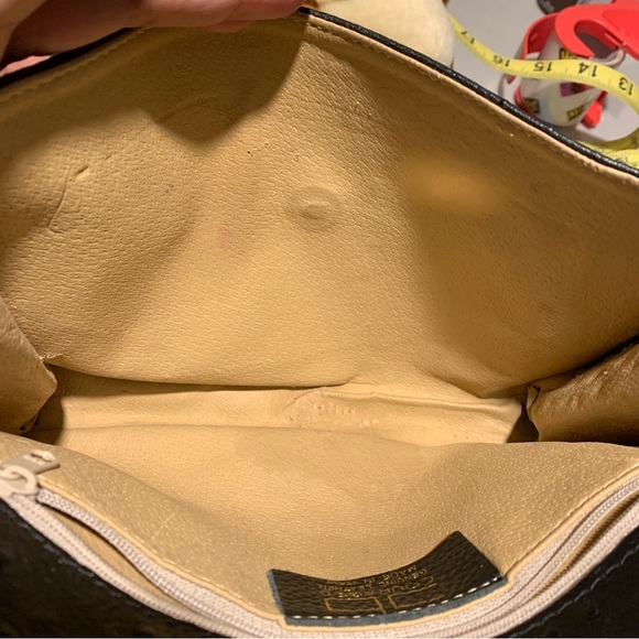 Courage B Black Genuine Leather Chain Strap Handbag Made In Italy - Picture 8 of 8